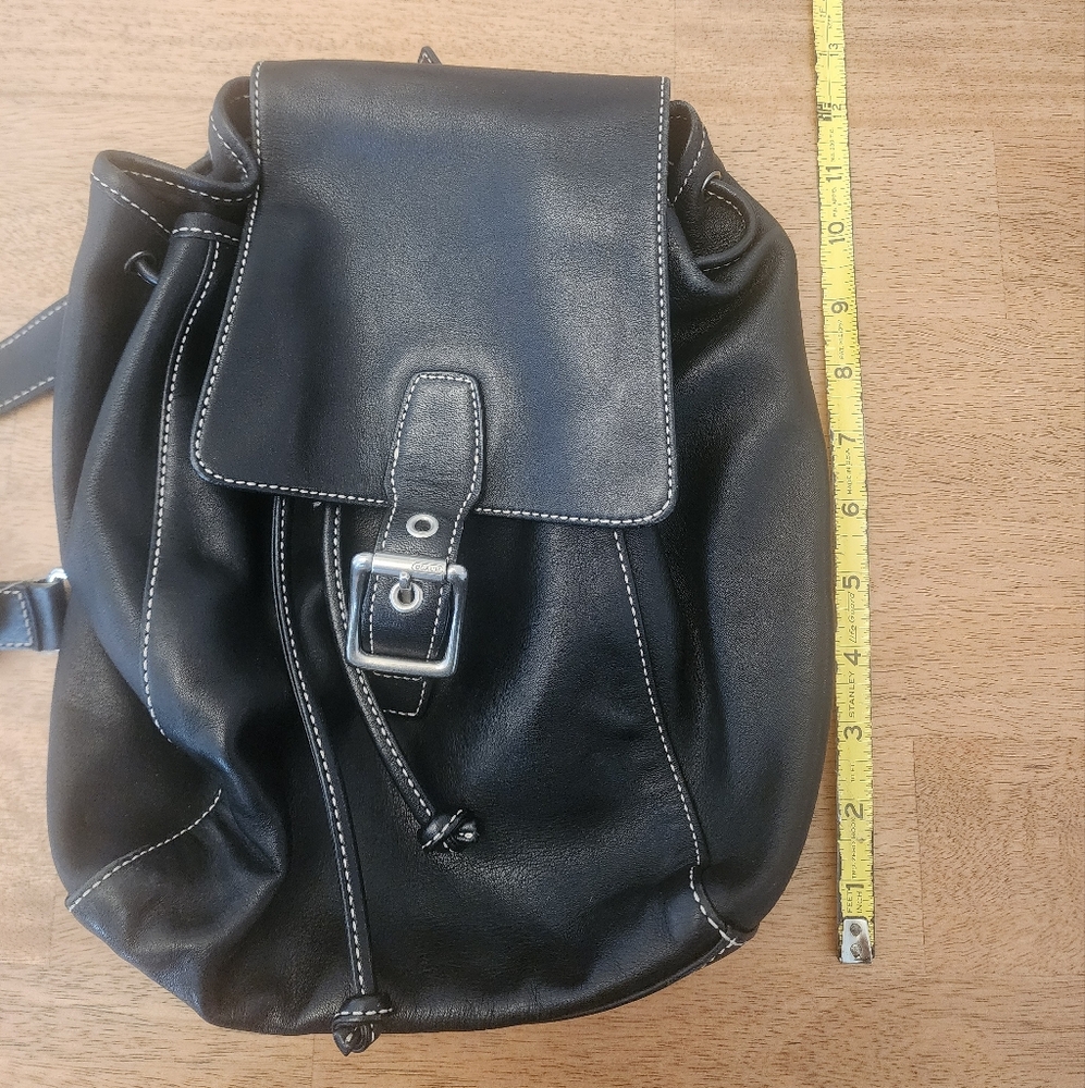 COACH Vintage 90’s Y2K Legacy Backpack Black 9569 - Picture 4 of 11